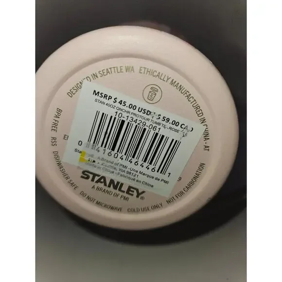 STANLEY QUENCHER PROTOUR 40OZ FLIP STRAW TUMBLER, TEA ROSE TILE - BRAND NEW - Picture 5 of 7